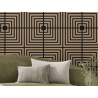 Mexen Linea 02 akustický nástenný panel 60 x 60 cm (4ks), plsť 9 mm, technická dyha, Svetlý Orech - S110-60607-02-047