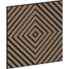 Mexen Linea 03 akustický nástenný panel 60 x 60 cm (4 ks), plsť 9 mm, technická dyha, Svetlý Orech - S110-60607-03-047