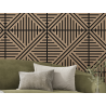 Mexen Linea 05 akustický stenový panel 60 x 60 cm (4ks), plsť 9 mm, technická dyha, Svetlý orech - S110-60607-05-047