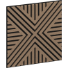 Mexen Linea 06 akustický stenový panel 60 x 60 cm (4ks), plsť 9 mm, technická dyha, Svetlý Orech - S110-60607-06-047