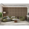 Mexen Linea 06 akustický stenový panel 60 x 60 cm (4ks), plsť 9 mm, technická dyha, Svetlý Orech - S110-60607-06-047