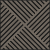 Mexen Linea 08 akustický stenový panel 60 x 60 cm (4ks), plsť 9 mm, technická dyha, Šedý Dub - S110-60607-08-043