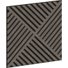 Mexen Linea 08 akustický stenový panel 60 x 60 cm (4ks), plsť 9 mm, technická dyha, Šedý Dub - S110-60607-08-043