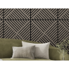 Mexen Linea 08 akustický stenový panel 60 x 60 cm (4ks), plsť 9 mm, technická dyha, Šedý Dub - S110-60607-08-043