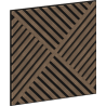 Mexen Linea 08 akustický nástenný panel 60 x 60 cm (4 ks), plsť 9 mm, technická dyha, Tmavý Orech - S110-60607-08-044