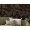 Mexen Linea 08 akustický nástenný panel 60 x 60 cm (4ks), plsť 9 mm, technická dyha, Dub Mocca - S110-60607-08-045