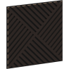 Mexen Linea 08 akustický stenový panel 60 x 60 cm (4 ks), plsť 9 mm, technická dyha, Čierny Dub - S110-60607-08-046