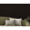 Mexen Linea 08 akustický stenový panel 60 x 60 cm (4 ks), plsť 9 mm, technická dyha, Čierny Dub - S110-60607-08-046