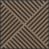 Mexen Linea 08 akustický nástenný panel 60 x 60 cm (4 ks), plsť 9 mm, technická dyha, Svetlý Orech - S110-60607-08-047