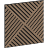 Mexen Linea 08 akustický nástenný panel 60 x 60 cm (4 ks), plsť 9 mm, technická dyha, Svetlý Orech - S110-60607-08-047