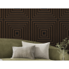 Mexen Linea 13 akustický stenový panel 60 x 60 cm (4 kusy), plstený 9 mm, technická dyha, Dub Mocca - S110-60607-13-045