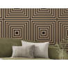 Mexen Linea 13 akustický stenový panel 60 x 60 cm (4ks), plsť 9 mm, technická dyha, Svetlý Orech - S110-60607-13-047
