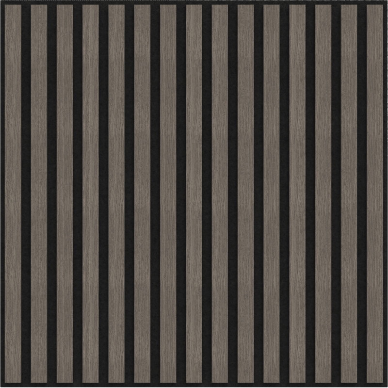 Mexen Linea 15 akustický stenový panel 60 x 60 cm (4ks), plsť 9 mm, technická dyha, Šedý Dub - S110-60607-15-043