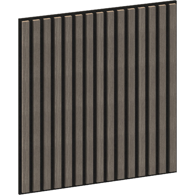 Mexen Linea 15 akustický stenový panel 60 x 60 cm (4ks), plsť 9 mm, technická dyha, Šedý Dub - S110-60607-15-043