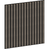 Mexen Linea 15 akustický stenový panel 60 x 60 cm (4ks), plsť 9 mm, technická dyha, Šedý Dub - S110-60607-15-043