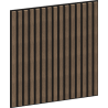 Mexen Linea 15 akustický nástenný panel 60 x 60 cm (4ks), plsť 9 mm, technická dyha, Tmavý Orech - S110-60607-15-044