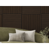 Mexen Linea 15 akustický stenový panel 60 x 60 cm (4 ks), plsť 9 mm, technická dyha, dub Mocca - S110-60607-15-045