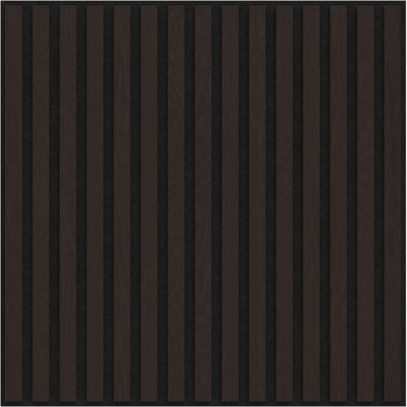 Mexen Linea 15 akustický stenový panel 60 x 60 cm (4 ks), plsť 9 mm, technická dyha, Čierny Dub - S110-60607-15-046