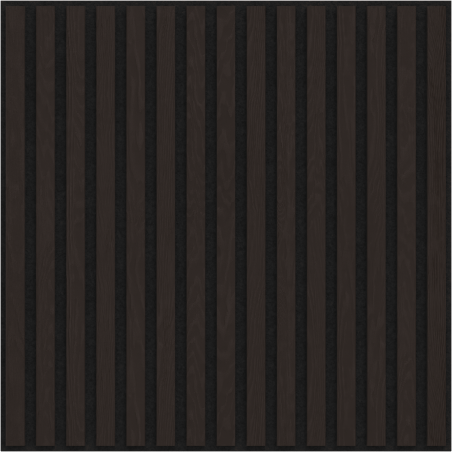 Mexen Linea 15 akustický stenový panel 60 x 60 cm (4 ks), plsť 9 mm, technická dyha, Čierny Dub - S110-60607-15-046