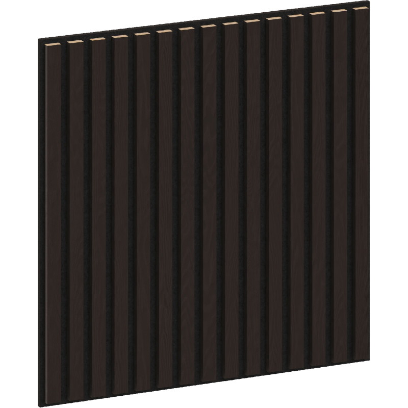 Mexen Linea 15 akustický stenový panel 60 x 60 cm (4 ks), plsť 9 mm, technická dyha, Čierny Dub - S110-60607-15-046