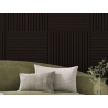 Mexen Linea 15 akustický stenový panel 60 x 60 cm (4 ks), plsť 9 mm, technická dyha, Čierny Dub - S110-60607-15-046