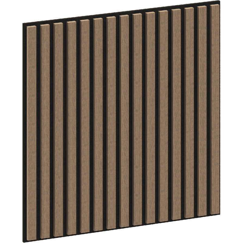 Mexen Linea 15 akustický stenový panel 60 x 60 cm (4ks), plsť 9 mm, technická dyha, Svetlý Orech - S110-60607-15-047
