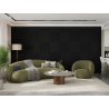 Mexen Linea 15 akustický nástenný panel 60 x 60 cm (4 ks), plsť 9 mm, technická dyha, čierny mat - S110-60607-15-053