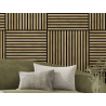 Mexen Linea 15 akustický stenový panel 60 x 60 cm (4ks), plsť 9 mm, technická dýha, Medový Dub - S110-60607-15-066