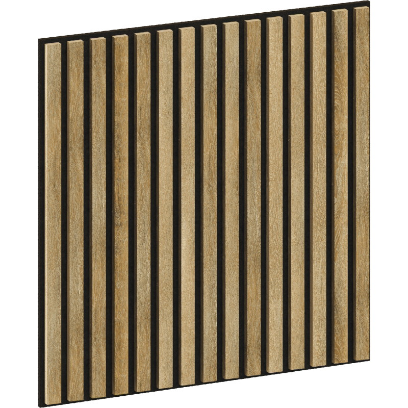 Mexen Linea 15 akustický stenový panel 60 x 60 cm (4ks), plsť 9 mm, technická dýha, Medový Dub - S110-60607-15-066