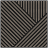 Mexen Linea 25 akustický nástenný panel 60 x 60 cm (4ks), plstený 9 mm, technická dyha, Sivý Dub - S110-60607-25-043
