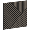 Mexen Linea 25 akustický nástenný panel 60 x 60 cm (4ks), plstený 9 mm, technická dyha, Sivý Dub - S110-60607-25-043