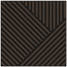 Mexen Linea 25 akustický stenový panel 60 x 60 cm (4 ks), plsť 9 mm, technická dyha, Dub Mocca - S110-60607-25-045