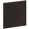 Mexen Linea 25 akustický stenový panel 60 x 60 cm (4 ks), plsť 9 mm, technická dyha, Dub Mocca - S110-60607-25-045