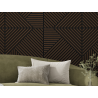 Mexen Linea 25 akustický stenový panel 60 x 60 cm (4 ks), plsť 9 mm, technická dyha, Dub Mocca - S110-60607-25-045