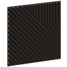 Mexen Linea 25 akustický stenový panel 60 x 60 cm (4 kusy), plsť 9 mm, technická dyha, Čierny dub - S110-60607-25-046