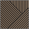 Mexen Linea 25 akustický stenový panel 60 x 60 cm (4 ks), plsť 9 mm, technická dyha, svetlý orech - S110-60607-25-047