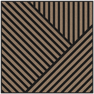 Mexen Linea 25 akustický nástenný panel 60 x 60 cm (4 ks), plsť 9 mm, technická dyha, Svetlý Orech - S110-60607-25-047