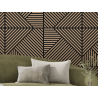 Mexen Linea 25 akustický stenový panel 60 x 60 cm (4 ks), plsť 9 mm, technická dyha, svetlý orech - S110-60607-25-047