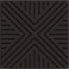 Mexen Linea 26 akustický stenový panel 60 x 60 cm (4 ks), plsť 9 mm, technická dyha, Čierny Dub - S110-60607-26-046