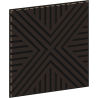 Mexen Linea 26 akustický stenový panel 60 x 60 cm (4 ks), plsť 9 mm, technická dyha, Čierny Dub - S110-60607-26-046