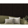 Mexen Linea 26 akustický stenový panel 60 x 60 cm (4 ks), plsť 9 mm, technická dyha, Čierny Dub - S110-60607-26-046