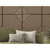 Mexen Linea 26 akustický stenový panel 60 x 60 cm (4 ks), plstený 9 mm, technická dyha, Svetlý orech - S110-60607-26-047