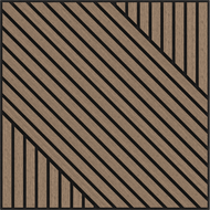 Mexen Linea 26 akustický stenový panel 60 x 60 cm (4 ks), plstený 9 mm, technická dyha, Svetlý orech - S110-60607-26-047