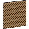 Mexen Lam-B stenové lamely 275 x 30 cm, HDF doska 4 mm, technická dyha, Pieskový Dub - S100-275307-3015-001