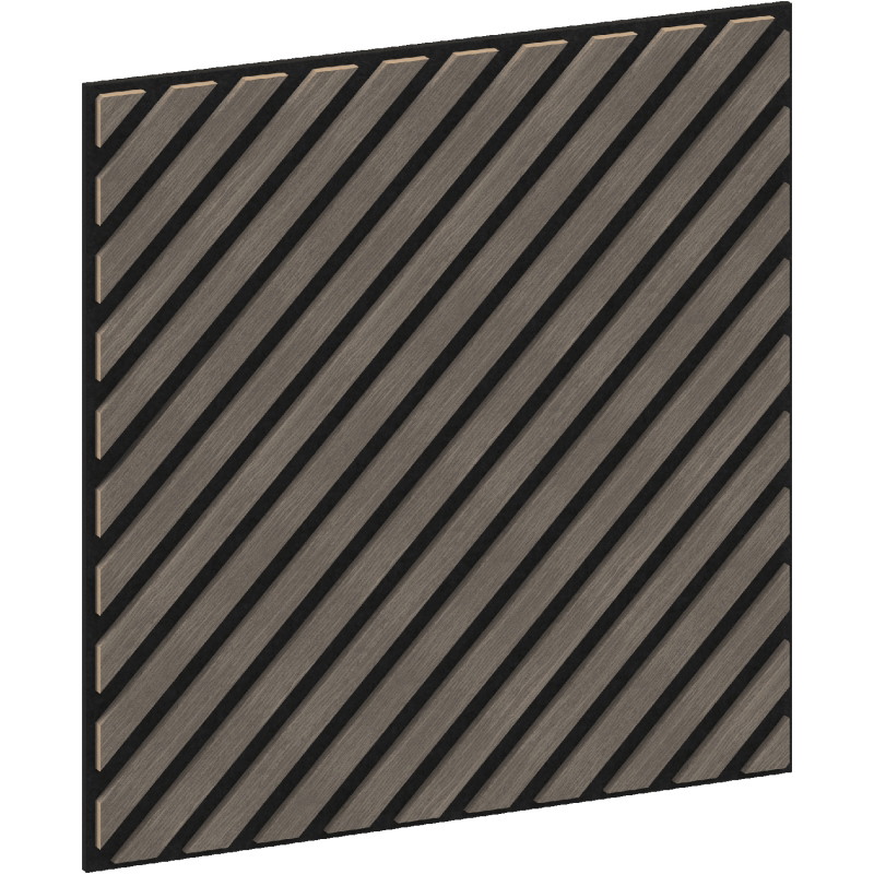 Mexen Linea 39 akustický stenový panel 60 x 60 cm (4 ks), plsť 9 mm, technická dyha, Sivý Dub - S110-60607-39-043