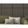 Mexen Linea 39 akustický stenový panel 60 x 60 cm (4 ks), plsť 9 mm, technická dyha, Sivý Dub - S110-60607-39-043