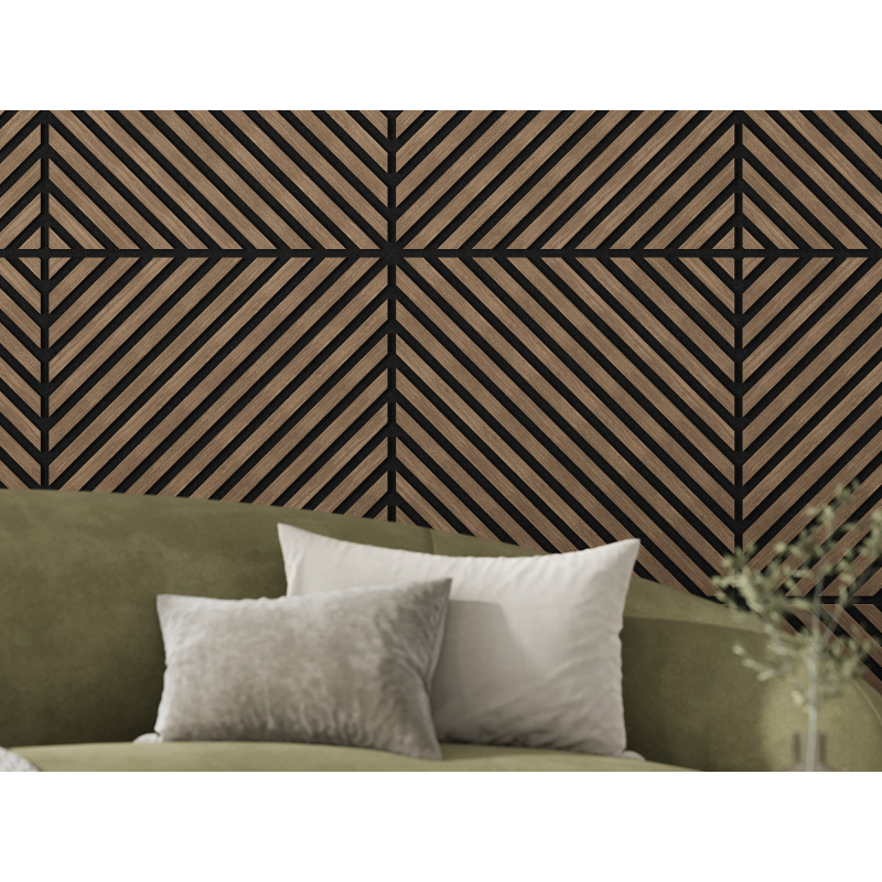 Mexen Lam-B stenové lamely 275 x 30 cm, HDF doska 4 mm, technická dyha, Pieskový Dub - S100-275307-3015-001