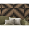 Mexen Lam-B stenové lamely 275 x 30 cm, HDF doska 4 mm, technická dyha, Pieskový Dub - S100-275307-3015-001