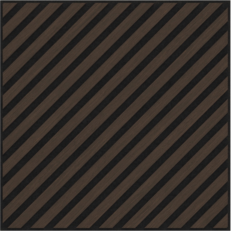 Mexen Linea 39 akustický nástenný panel 60 x 60 cm (4 ks), plsť 9 mm, technická dyha, dub Mocca - S110-60607-39-045