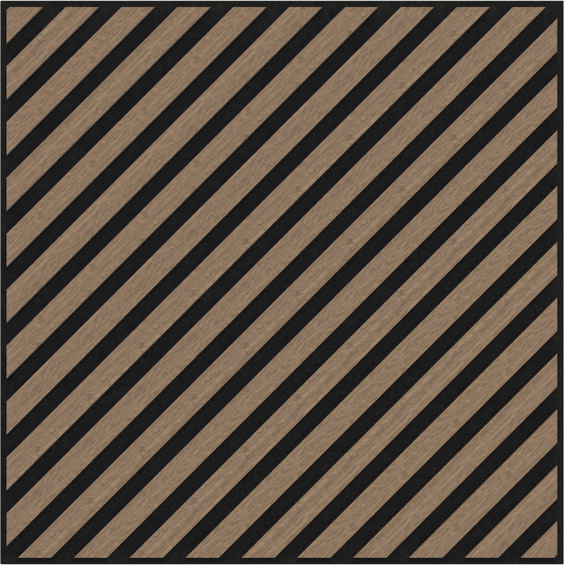 Mexen Linea 39 akustický stenový panel 60 x 60 cm (4 ks), plsť 9 mm, technická dyha, Svetlý Orech - S110-60607-39-047